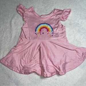 Toddler Rainbow & Hearts Babydoll Top 0522K